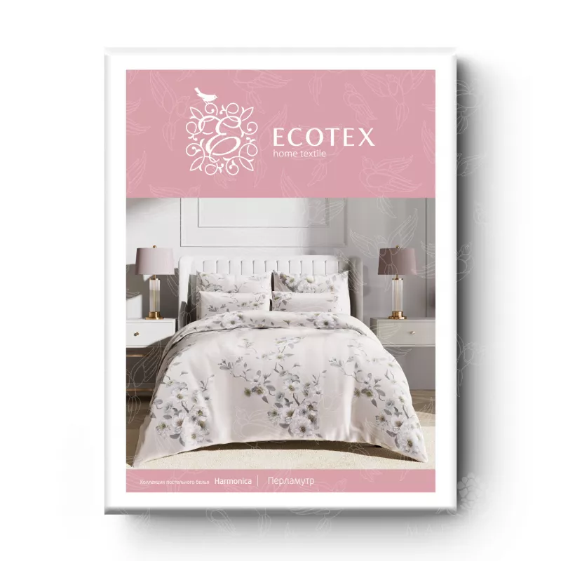 Комплект постельного белья. Ecotex. Гармоника. Перламутр.