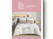 Комплект постельного белья. Ecotex. Гармоника. Магнолия.