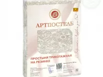 Простыня на резинке. Арт-Постель. Трикотажная. Ажур кремовый. купить Простыня на резинке. Арт-Постель. Трикотажная. Ажур кремовый.