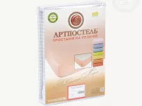 Простыня на резинке. Арт-Постель. Трикотажная. Клетка (серый). купить Простыня на резинке. Арт-Постель. Трикотажная. Клетка (серый).