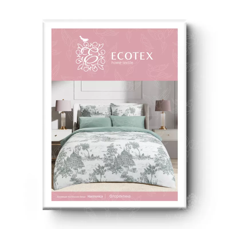 Комплект постельного белья. Ecotex. Гармоника. Флорентина.