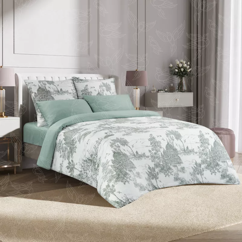 Комплект постельного белья. Ecotex. Гармоника. Флорентина.