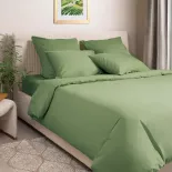 Комплект постельного белья. Ecotex. Моноспейс. зеленый.