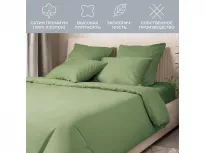 Комплект постельного белья. Ecotex. Моноспейс. зеленый. купить Комплект постельного белья. Ecotex. Моноспейс. зеленый.