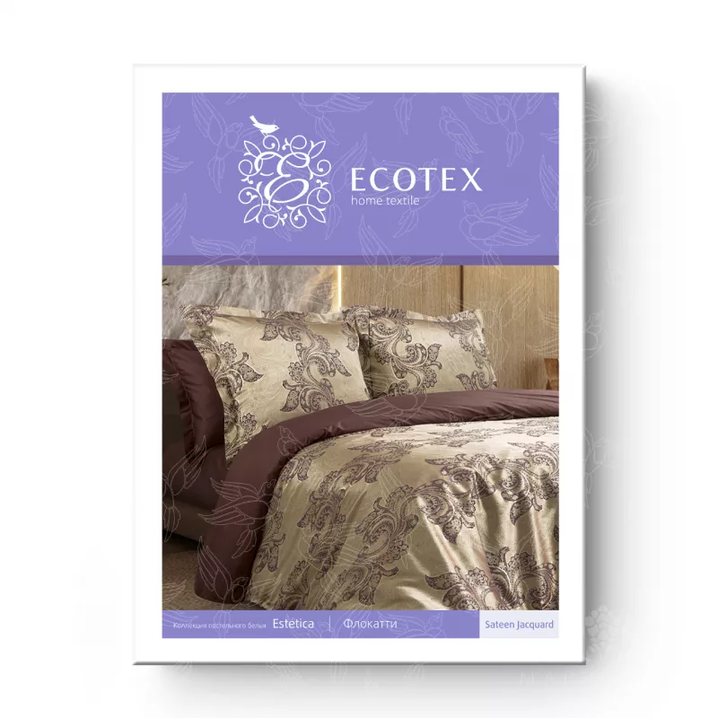 Комплект постельного белья. Ecotex. Эстетика. Флокатти.