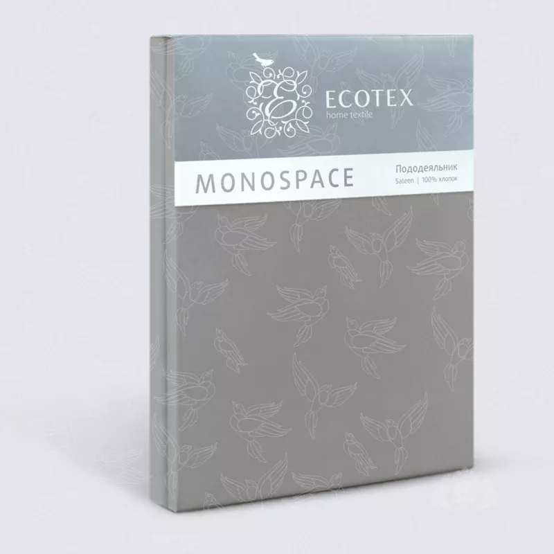 Пододеяльник. Ecotex. Моноспейс. Антрацит.