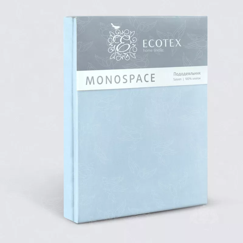 Пододеяльник. Ecotex. Моноспейс. Голубой.