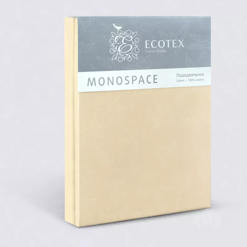 Пододеяльник. Ecotex. Моноспейс. Кремовый.