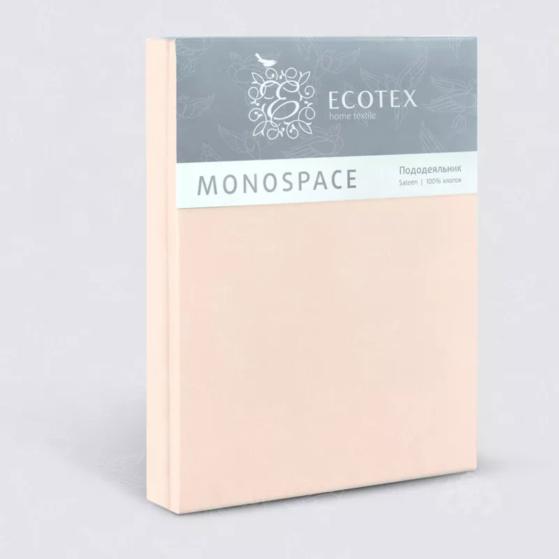 Пододеяльник. Ecotex. Моноспейс. Пудровый.