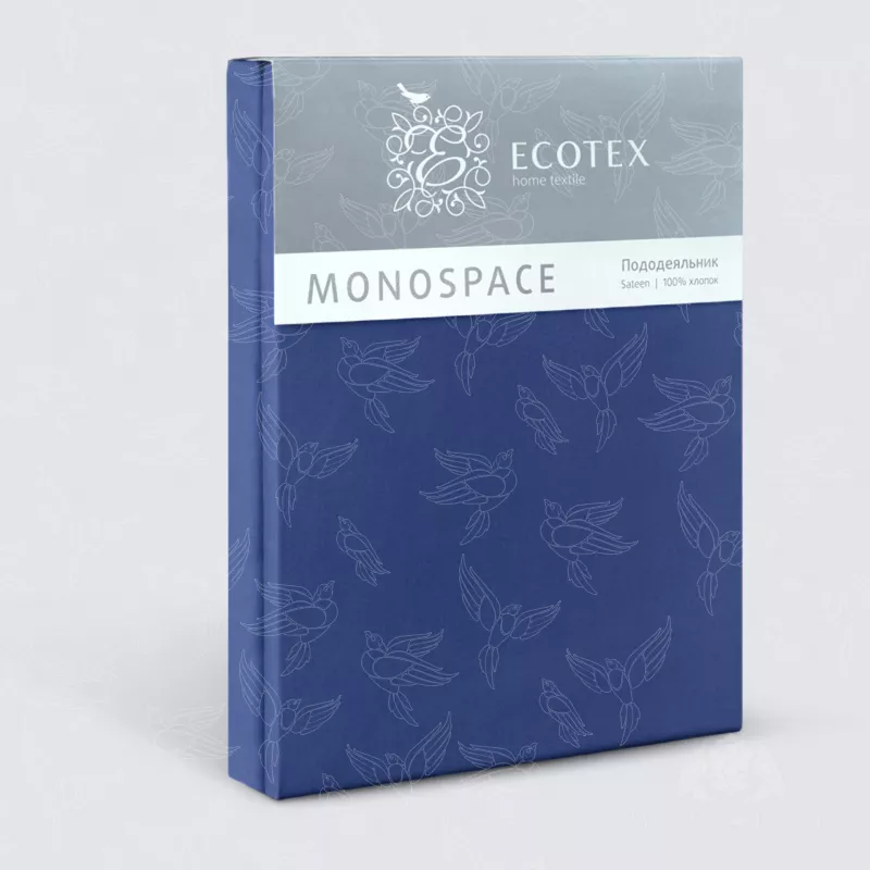 Пододеяльник. Ecotex. Моноспейс. Темно - синий.