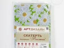 Скатерть столовая из рогожки. Арт-Постель. София зеленый. купить Скатерть столовая из рогожки. Арт-Постель. София зеленый.