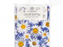 Скатерть столовая из рогожки. Арт-Постель. Летний букет.