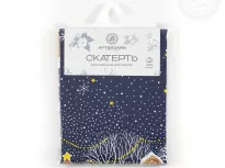Скатерть столовая из рогожки. Арт-Постель. Полночь.