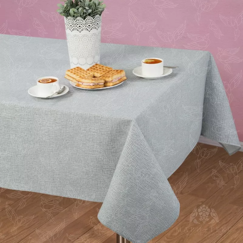 Скатерть столовая из рогожки. Арт-Постель. Лён.