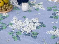 Скатерть столовая из рогожки. Арт-Постель. Аромат сирени.