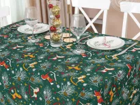 Скатерть столовая из рогожки. Арт-Постель. Лошадки. купить Скатерть столовая из рогожки. Арт-Постель. Лошадки.