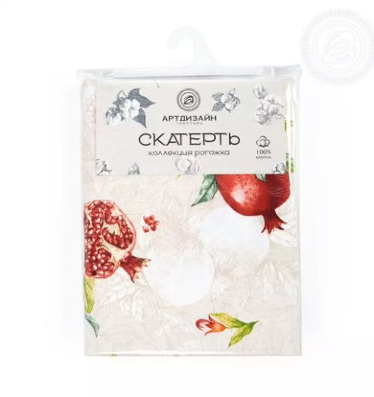 Скатерть столовая из рогожки. Арт-Постель. Вкус граната.