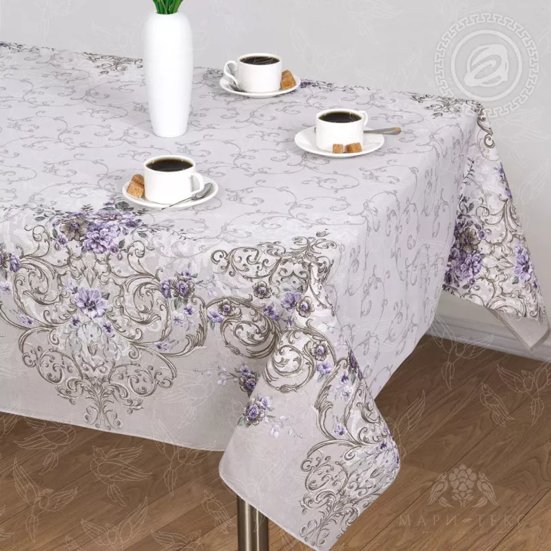 Скатерть столовая из рогожки. Арт-Постель. Мазурка.