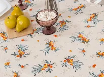 Скатерть столовая из рогожки. Арт-Постель. Облепиха.