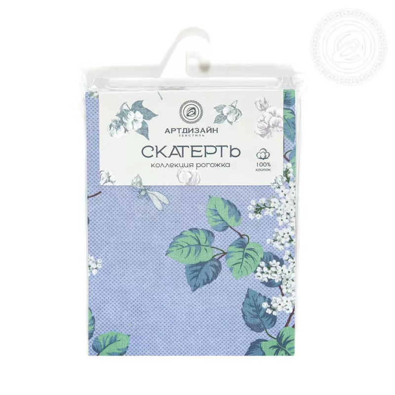Скатерть столовая из рогожки. Арт-Постель. Аромат сирени.