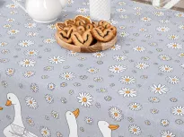 Скатерть столовая из рогожки. Арт-Постель. Ромашки. купить Скатерть столовая из рогожки. Арт-Постель. Ромашки.