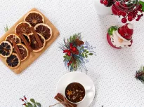 Скатерть столовая из рогожки. Арт-Постель. Антураж.