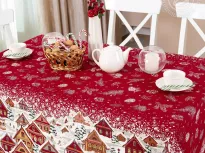 Скатерть столовая из рогожки. Арт-Постель. Новогодняя ночь.