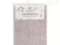 Скатерть столовая из рогожки. Арт-Постель. Лён капучино.