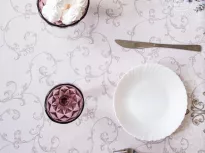 Скатерть столовая из рогожки. Арт-Постель. Мазурка.