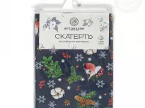 Скатерть столовая из рогожки. Арт-Постель. Волшебство синий.