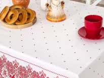 Скатерть столовая из рогожки. Арт-Постель. Вышивка русская.