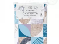 Скатерть столовая из рогожки. Арт-Постель. Марципан.
