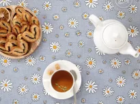 Скатерть столовая из рогожки. Арт-Постель. Ромашки.