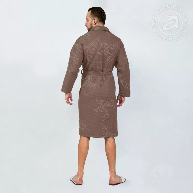 Халат банный. Арт - Постель.Вафельное полотно.