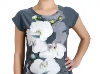 Блуза 492-ПЭ. Оптима. Белая орхидея.